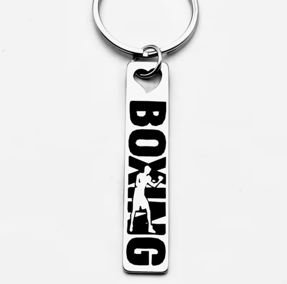 3/$25 Boxing Stainless Steel Keychain NEW